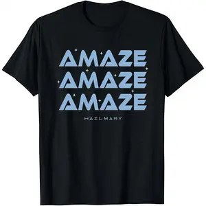 Oversized  Project Hail Mary Amaze Repeat Typography Poster T-Shirt Streetwear Holiday Wear y2k cotton fashion Streetwear Lover Gift Top Trending