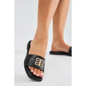 Like What I Like Sandals - Black