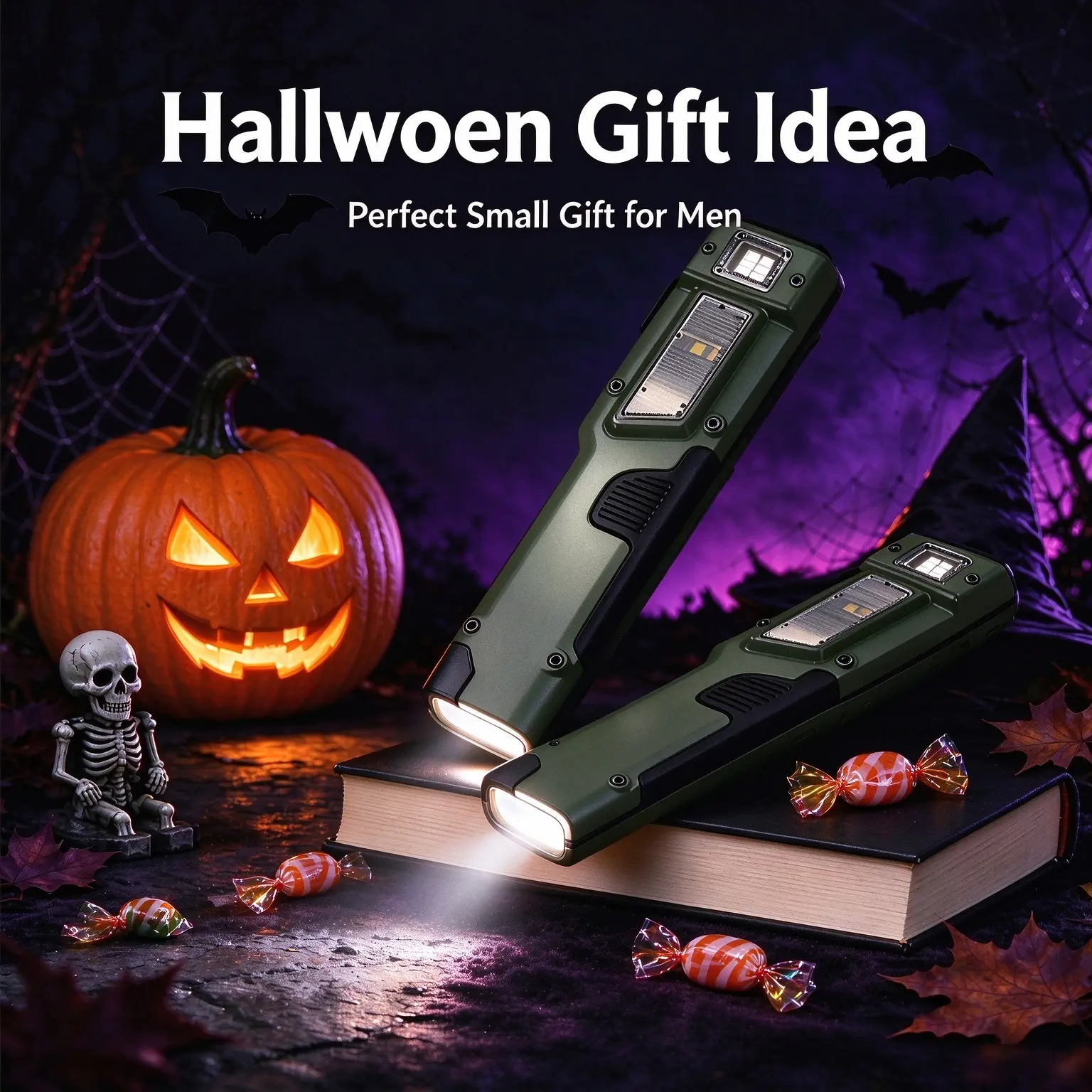 EverydayLumen Next-Generation Rechargeable EDC Flat Pocket Flashlight Torches - EDC Carry, Portable, 3000 LM Max, High-Power LED UV Mode, 8 Modes, Ultra-Long Range, Aluminum Body, Digital Display, Tactical Look, Rugged Camping Emergency Outdoor Gear