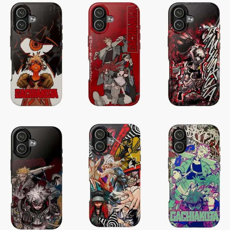 Gachiakuta Phone Case, Rudo & Riyo Reaper Manga Art Cover for iPhone 17 16 15 14 13 12 11 Pro Max Plus, Anime Merch Gift for Fans, Gachiakuta Aesthetic Case