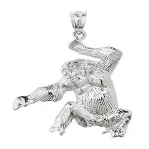Ape Pendant in Sterling Silver