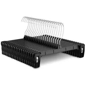 Utopia Home Skirt Hangers - 30-Pack Durable Lightweight Plastic Hanger Clips, Rotating 360° Swivel Hook Closet Organiser for Skirts, Pants Utopia Home Skirt Hangers - 30-Pack Durable Lightweight Plastic Hanger Clips, Rotating 360° Swivel Hook Closet Organiser for Skirts, Pants
