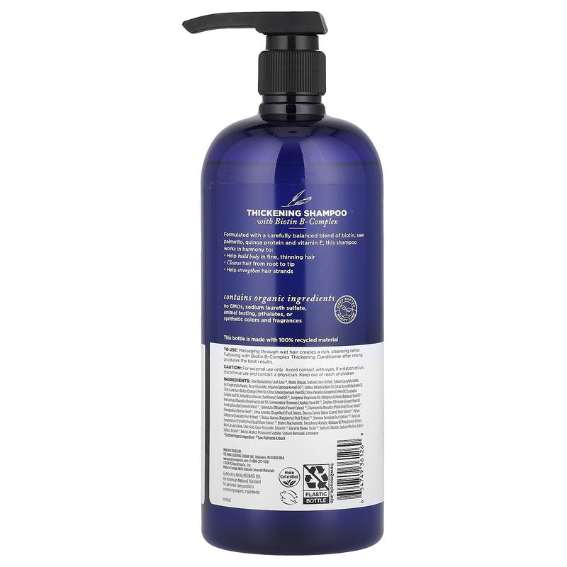 Avalon Organics Thickening Shampoo, Biotin B-Complex, 32 fl oz (946 ml)
