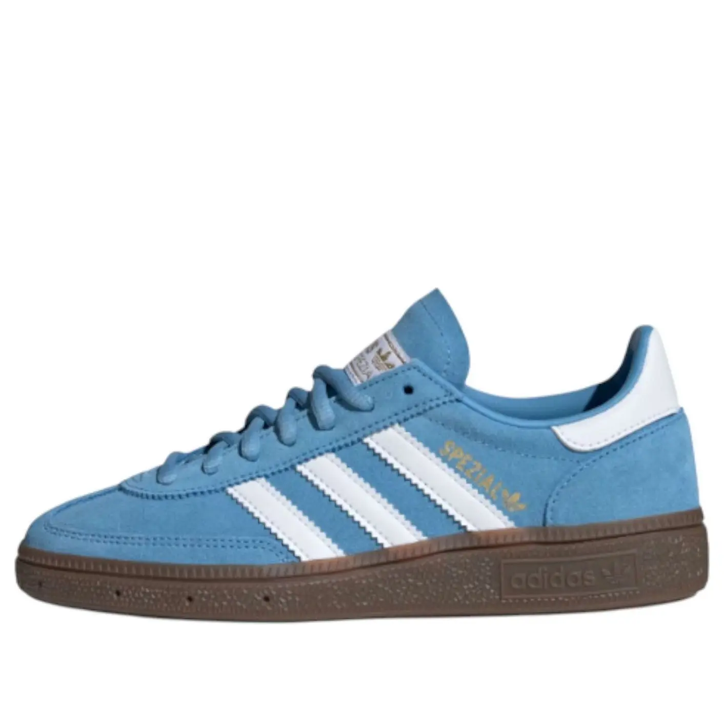 Adidas Boys' Handball Spezial Trainer, Athletic Closed-Toe Shoe in Light Blue & Cloud White (GS), Boy, Sneaker, Sports Shoes, Youth Size, Trainer Sneaker, Fitness, Yes, Handball Play, 10 - 11 Years, Sporty Trainers