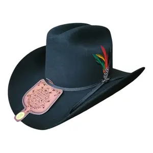 "El Patron" Tombstone 10X Felt Cowboy Hat Black