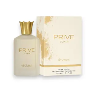 Zakat Parfums | Prive Elixir | Eau de Parfum | Unisex Fragrance | 100 ML - 3.4 oz | Amber - Moss & Vanilla Notes