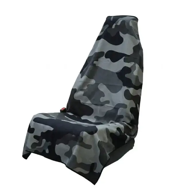 Bottomland Camo Pattern Car Seat Cover Towel – Full Size Quick Dry Athletic Towel, Camouflage Sweat Resistant Seat Protector for Running, Gym, Hunting, Travel & Outdoor Use