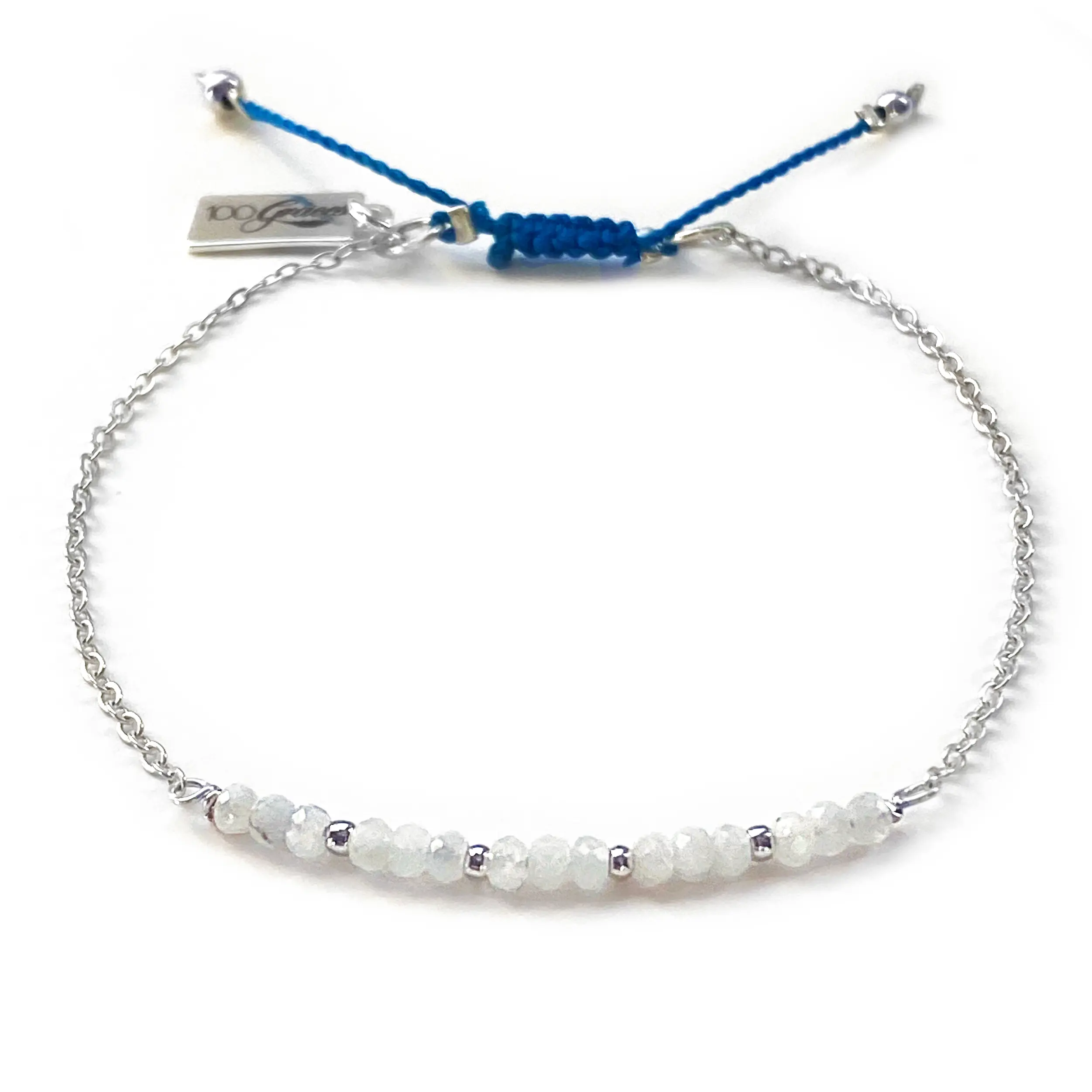 MOONSTONE BRACELET; for Intuition- gemstone bar bracelet, moonstone jewelry, gemstone bracelet, rainbow moonstone bracelet, dainty bracelet