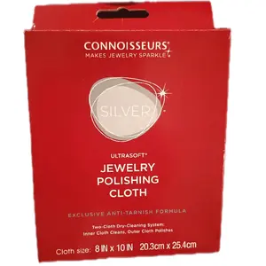 Jewelry Polishing Cloth two cloth dry-cleaning system; inner cloth cleans, outer cloth polishes. Towel