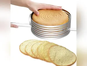 Cake Cutter Slicer Adjustable Stainless Steel Round Bread Cake Slicer Cutter Mold Cake Tools DIY Baking Accessories