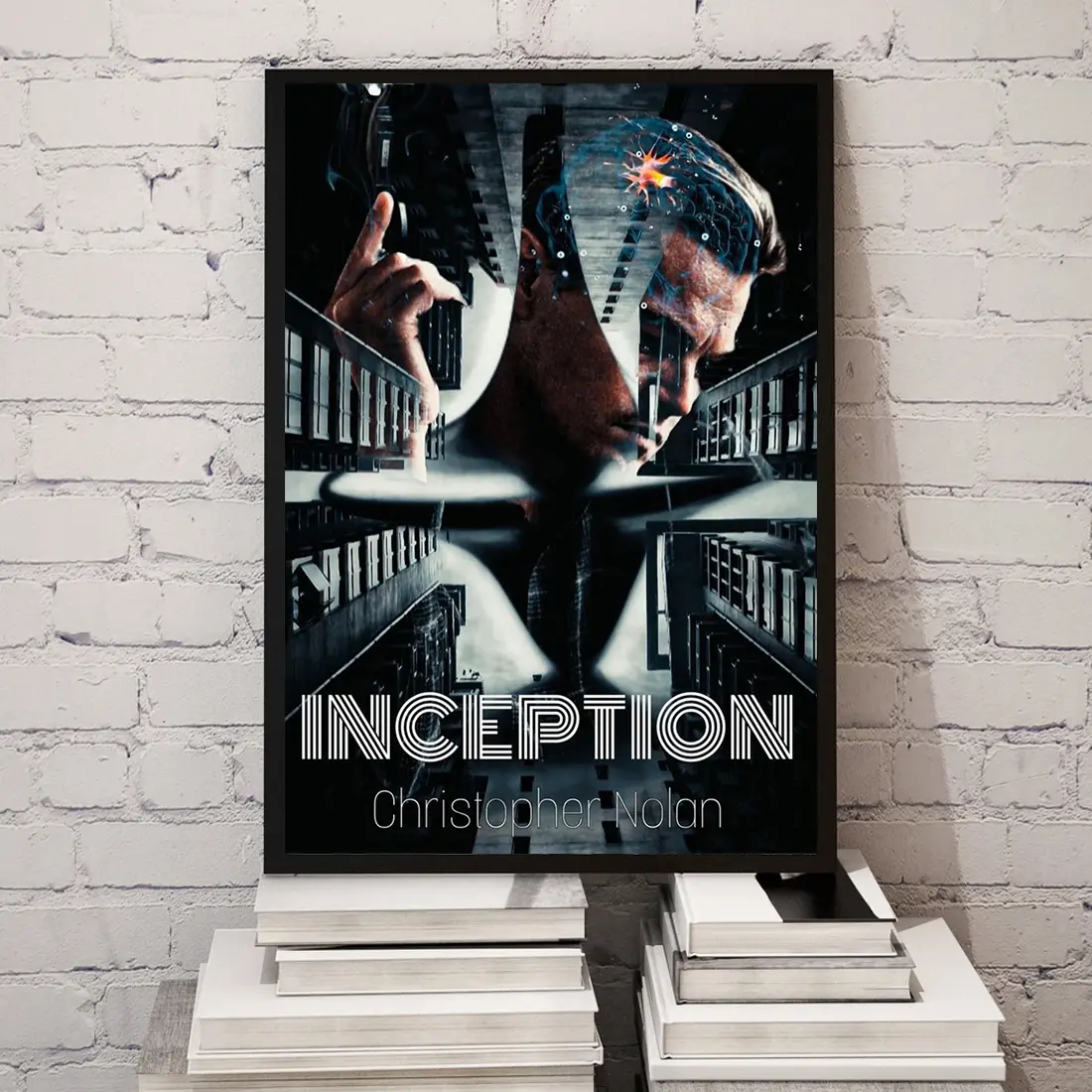 Inception Poster, Christopher Nolan, Minimalist Movie Poster, Vintage Retro Art Print, Custom Poster, Wall Art Prints, Home Decors