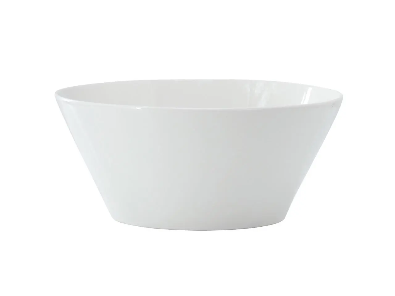 Gibson Home Great Essentials 9.4 Inch Round Fine Ceramic Meal Bowl in White