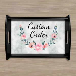 Custom Wood Serving Tray | Persoanlized Kitchen Accessories | Custom Order