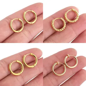 6pcs Stainless Steel Earring Hoop Women Earrings Korean Earrings Hoop Earring for Women Female Earring  Jewelry Gifts