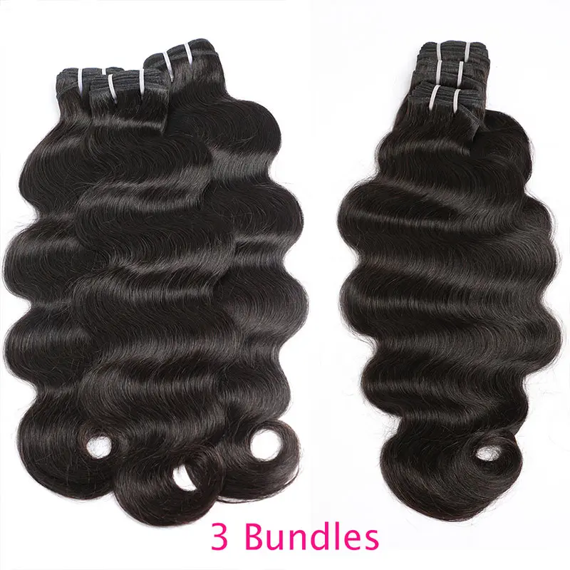 BELE Hair Brazilian Straight Human Hair Bundles 12A Grade Body Wave Bundles Quick Weave with 4x4 5x5 Lace Closure Brazilian Virgin Straight Hair 3 Bundles Sew in Real Hair Extensions