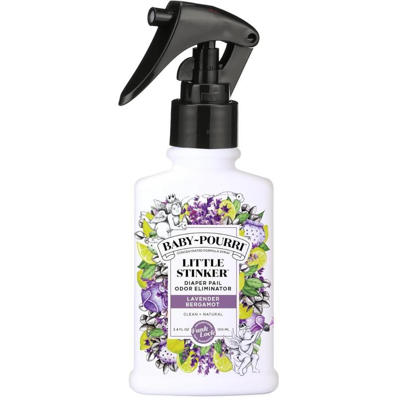 Little Stinker Diaper Pail Odor Freshener Spray, 3.4 Fl Oz - Lavender, Bergamot, Eucalyptus and Vanilla