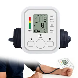 Smart Upper Arm Blood Pressure Monitor,  Large LCD Display, One-Touch Operation, Voice Reports, Adjustable Cuff, Home & Trave, Essential for Seniors