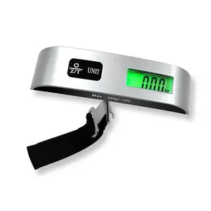 Luggage Scale, 110lb Luggage Weight Scale with 4 Unit Switching Functions & LED Display, Batteries Powered Travel Digital Scale for Weighing Luggage, Backpacks, Packages