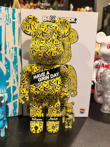 Bearbrick Ron English Have a grin day 400/100 Set
