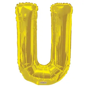 34″ SC Letter U Gold Shape – Single Pack. 15280-34