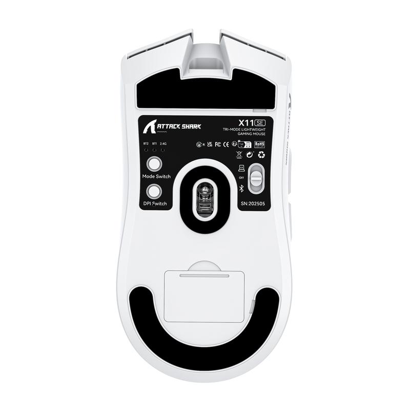 ATTACK SHARK X11SE Wireless Gaming Mouse ATTACK SHARK X11SE Gaming Mouse, PixArt PAW3311 Gaming Sensor, BT/2.4G Wireless/Wired