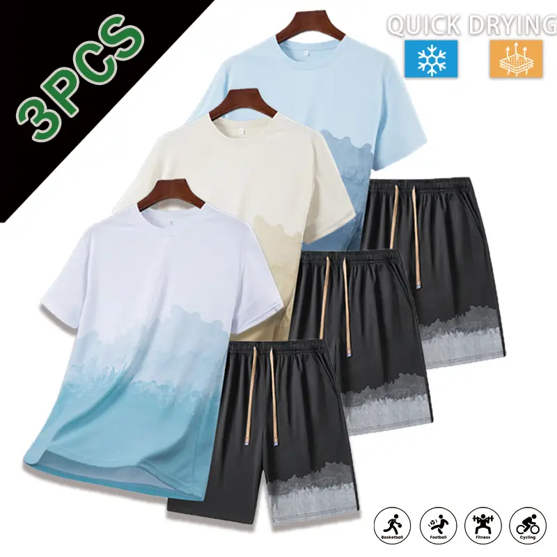 Dark blue + khaki + blue