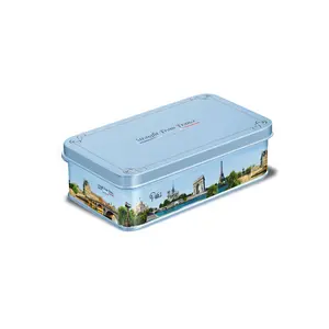Straight from France Genuinely French Premium Jordan Almonds Snack - 90 Pieces Sugar-Coated, Paris-Themed Gift Tin Collector’s Set
