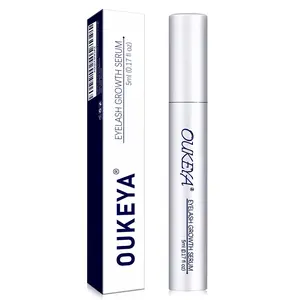 OUKEYA Lash Growth Serum - Peptide Complex & Ginseng Extract | Natural Plant-Based Herbal Formula for Longer Fuller Thicker Lashes | Vegan Cruelty-Free Gentle Non-Irritating