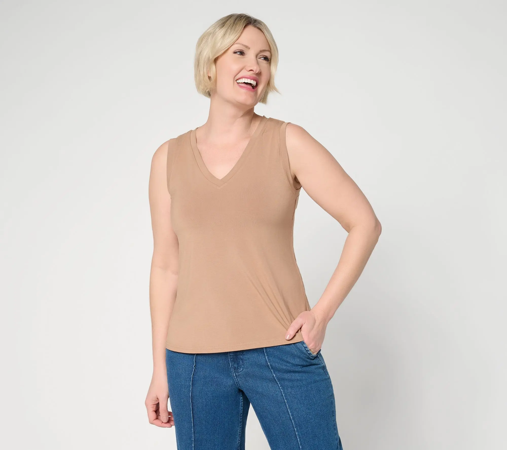 Me by Jennie Garth EcoVero Knit Tank Top