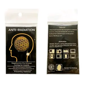 (flower of life)EMR EMF anti radiation negative ion sticker
