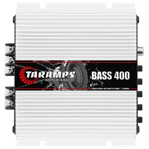Taramps Bass 400 2 Ohms Monoblock Amplifier 400 Watts Rms 1 Channel 14.4VDC Out Power Full Range, Great for Sub/Bass - Rca/High Level Input, Car Audio