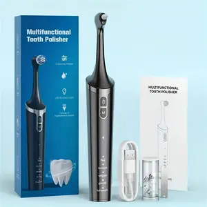 Rechargeable rotating electric toothbrush, deep cleaning teeth polisher, 6 oral care tools, 5 cleaning modes, holiday gift