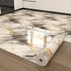 Decorative Self-Adhesive Marble Pattern Wallpaper, Fireproof & Waterproof Wall Sticker with Realistic Marble Look for Living Room Wall Decor, Marble Backsplash Wallpaper