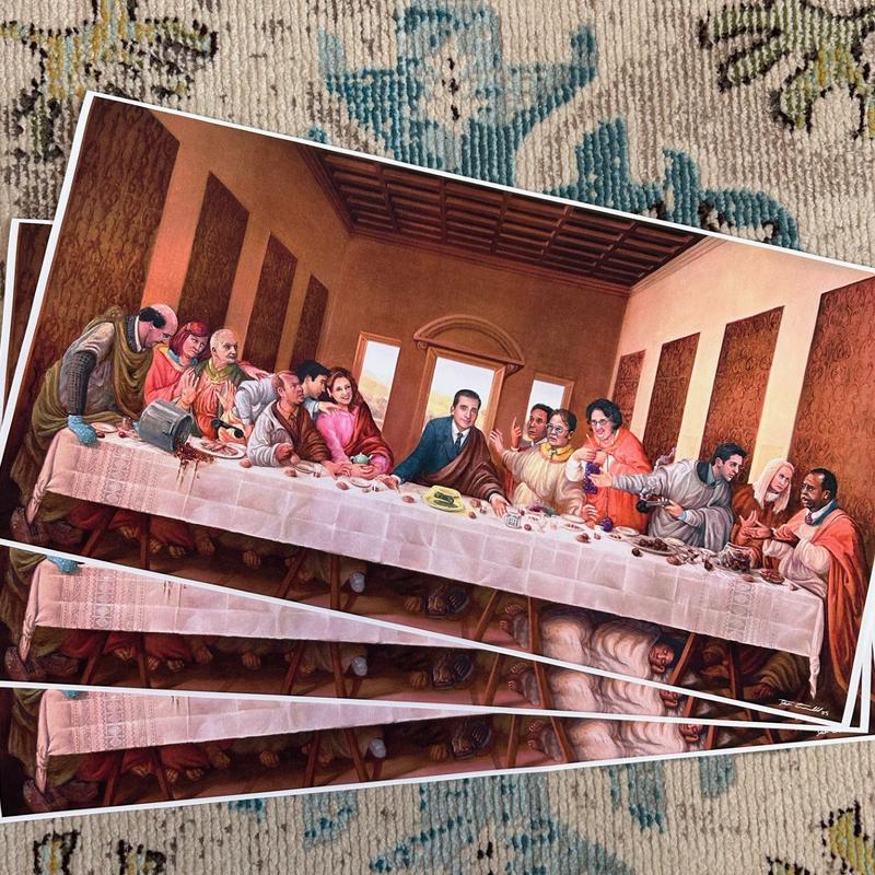 "The Last Dinner Party" 24" x 12.5" High Quality Canvas Print