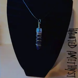 Haunted Amethyst Necklace - Unique Pendant Design