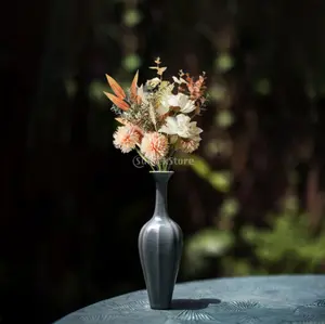 Artificial Fake Flowers Plants Silk Flower Arrangements Wedding Bouquets Decorations  Floral Table Centerpieces for Home Kitchen Garden Party Décor (Champagne) Decorative Fruit