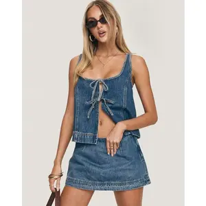 Stefenie Denim Skort Mid Wash