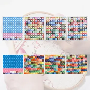 Color Number Label Stickers Craft DMC Floss Number Stickers for Cross Stitch