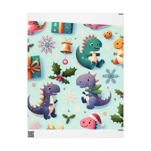 Dinosaur Christmas Wrapping Paper