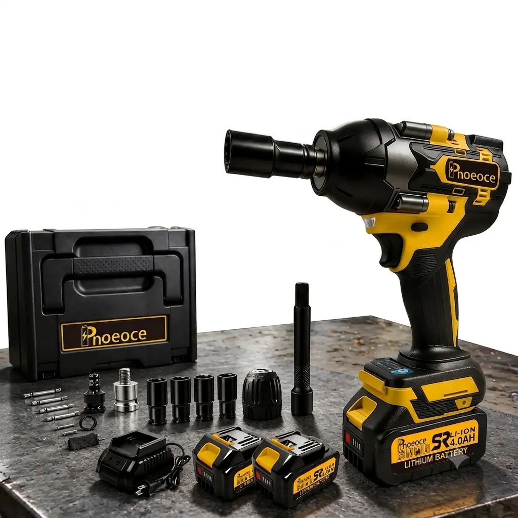 [Brand] 20V Cordless 1/2" Impact Wrench Kit with 2 Batteries | 627 Ft-lbs High Torque Brushless Impact Gun for Auto Repair