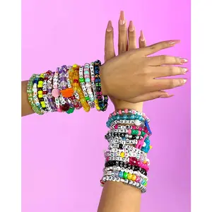 "Party Hard" 12pc Pre-Made Kandi Bracelets