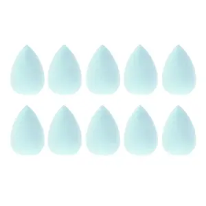 VOCOSTE 10 Pcs Mini Face Skin-Friendly Makeup Sponge for Smooth Coverage Blue