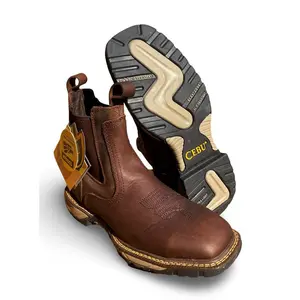 Cebu | Mens BC THUNDER STL Brown Steel Toe Work Botin