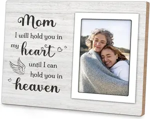 Memorial Gifts for Loss of Mother - Sympathy Picture Frame for Mom Passing Away, Condolences Remembrance Gift, In Loving Memory Frame Fits 4x6 In Photo