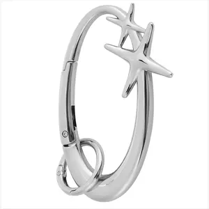 Starlight Y2K Metal Carabiner, Heavy Shiny Star Carabiner-Viral Belt Loop Clip, Unisex Fashion Accessory for Outdoor Camping & Daily Wear