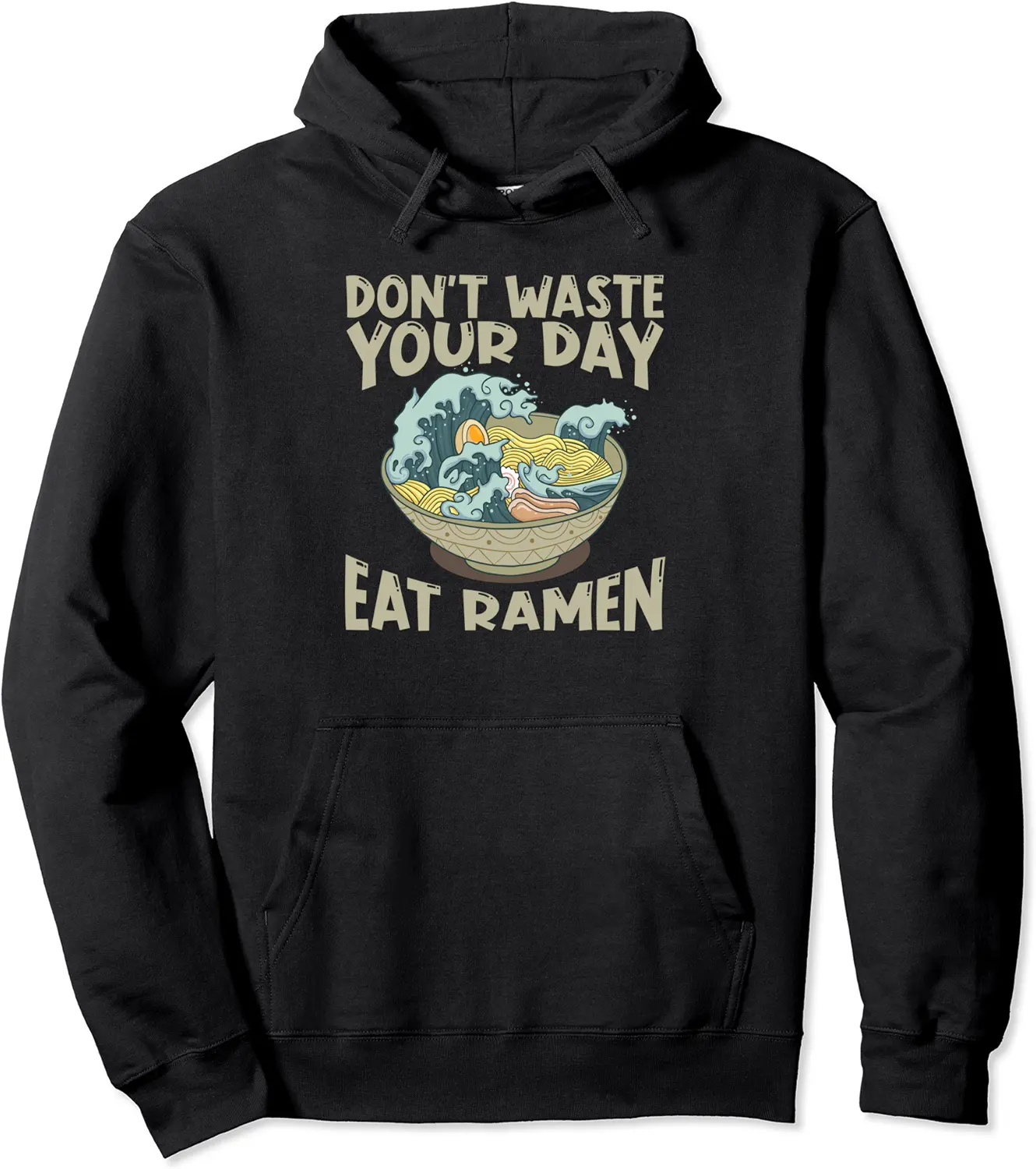 Ramen Japan Kawaii Noodle Bowl Kanagawa Wave Pullover Hoodie - Sabrinasmitl Shop 31B09NYG1D23