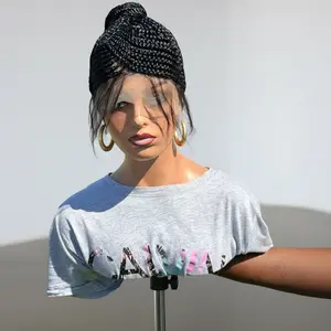 Ponytail braided wigs  with baby hair