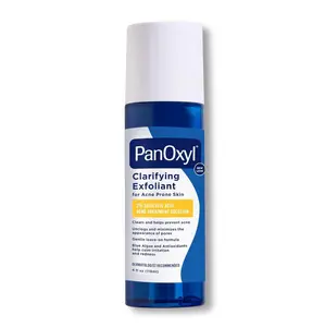 PanOxyl Clarifying Exfoliant with 2% Salicylic Acid BHA Liquid Exfoliant for Face Unclogs Minimizes Pores Calms Redness for Acne Prone Skin 4 fl oz