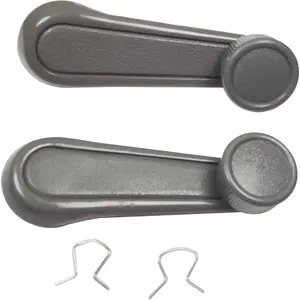 Interior Window Crank Handle, Textured Gray, for Various Toyota Models - 1973-2017 Tundra Yaris Matrix Tacoma Corolla Camry Sienna T100 Previa 4Runner MR2 Pickup