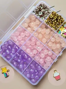 Glass Bead DIY Jewelry Making Kit, Complete Set for Handmade Bracelets, Beading Accessories, Craft Supplies, Creative DIY Projects
